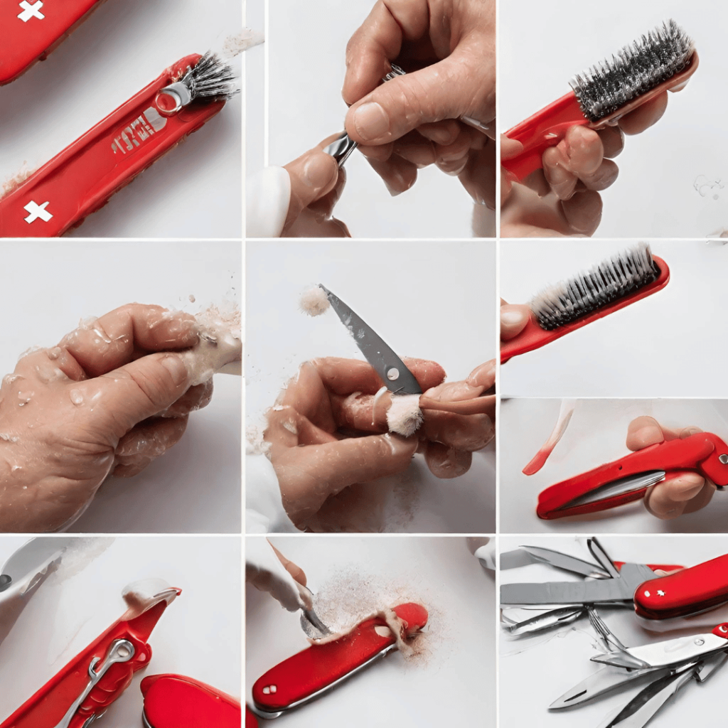 Brushing the swiss army knife