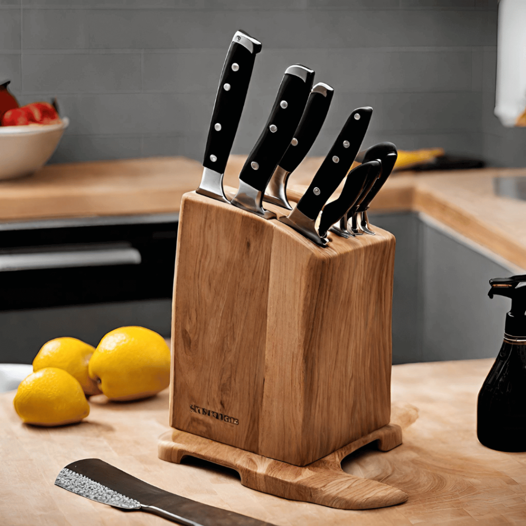 Wood Knife Block
